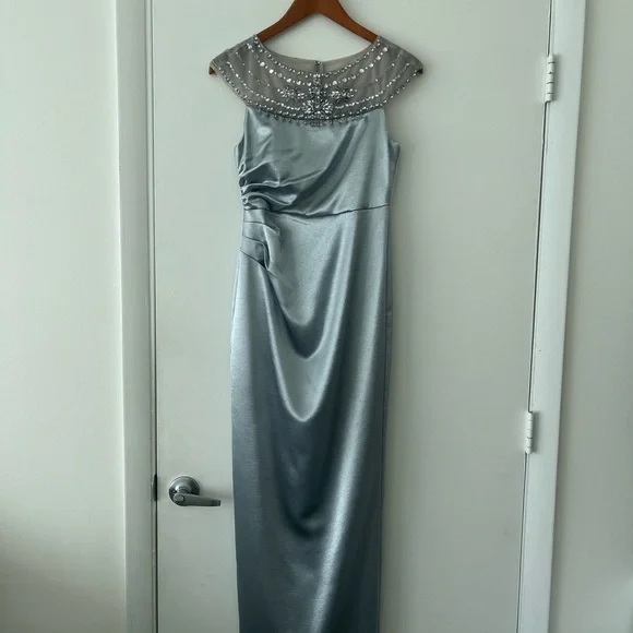 Adrianna Papell Satin Dress - Picture 2 of 8